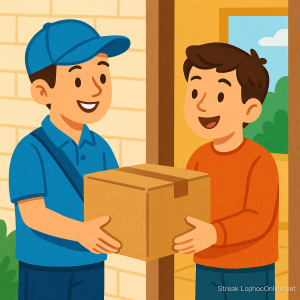 Minh họa delivery person